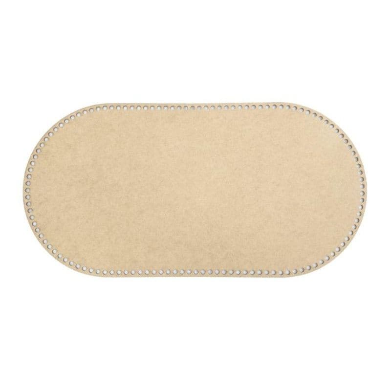 Base Croche MDF 65x35cm para Mini Berço Moisés Bebê Fio de Malha