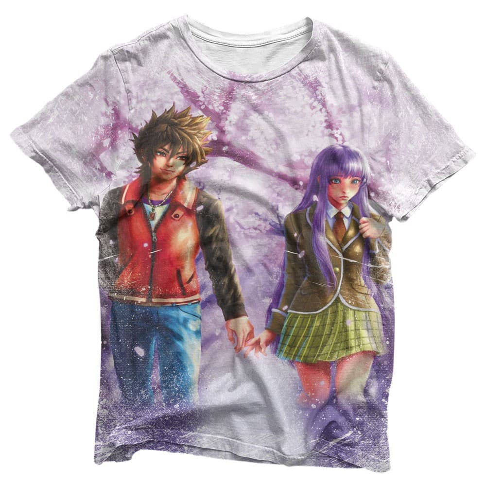 Camisa Seiya & Saori - Camisas Casal Estampa Total