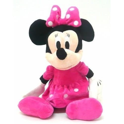 Pelúcia Minnie Rosa Sentada Musical antialérgica 20 cm Musical