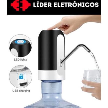 Bomba Automática Para Garrafão Bebedouro - Recarregável Usb