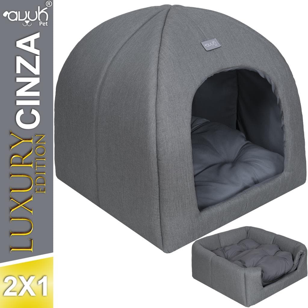 Casinha Iglu 2x1 Luxury Edition Avuk Cama Para Cachorro E Gato