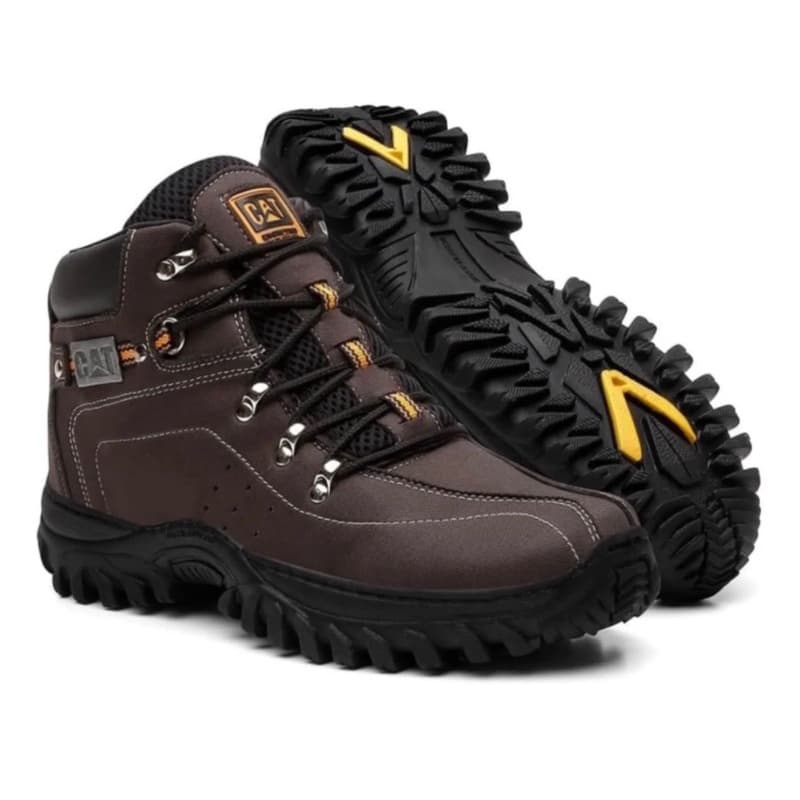 Bota Coturno Masculina Carterpillar Adventure de Trilha Impermeável Super Macia