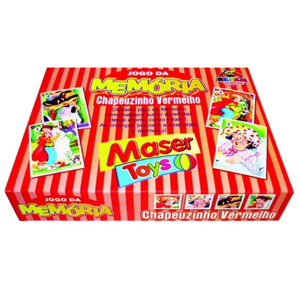 JOGO DA MEMÓRIA CHAPEUZINHO VERMELHO COM 24 CARTAS- REF 257-MASER TOYS- SALIM
