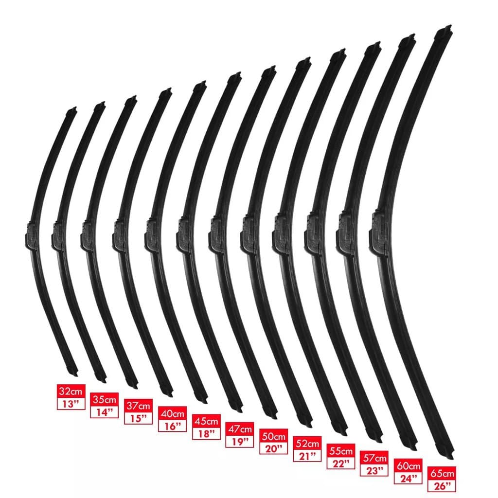 Palhetas Limpador de Parabrisa Para Carro Vidro Silicone Gancho Universal Dianteiras