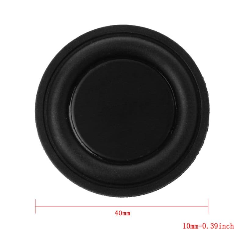 RUN 40mm Radiador Passivo Subwoofer Alto-Falante Membrana Baixo Woofers Borracha