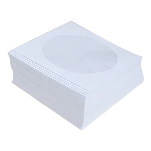 100 Envelope de Papel com Visor Plástico Novo