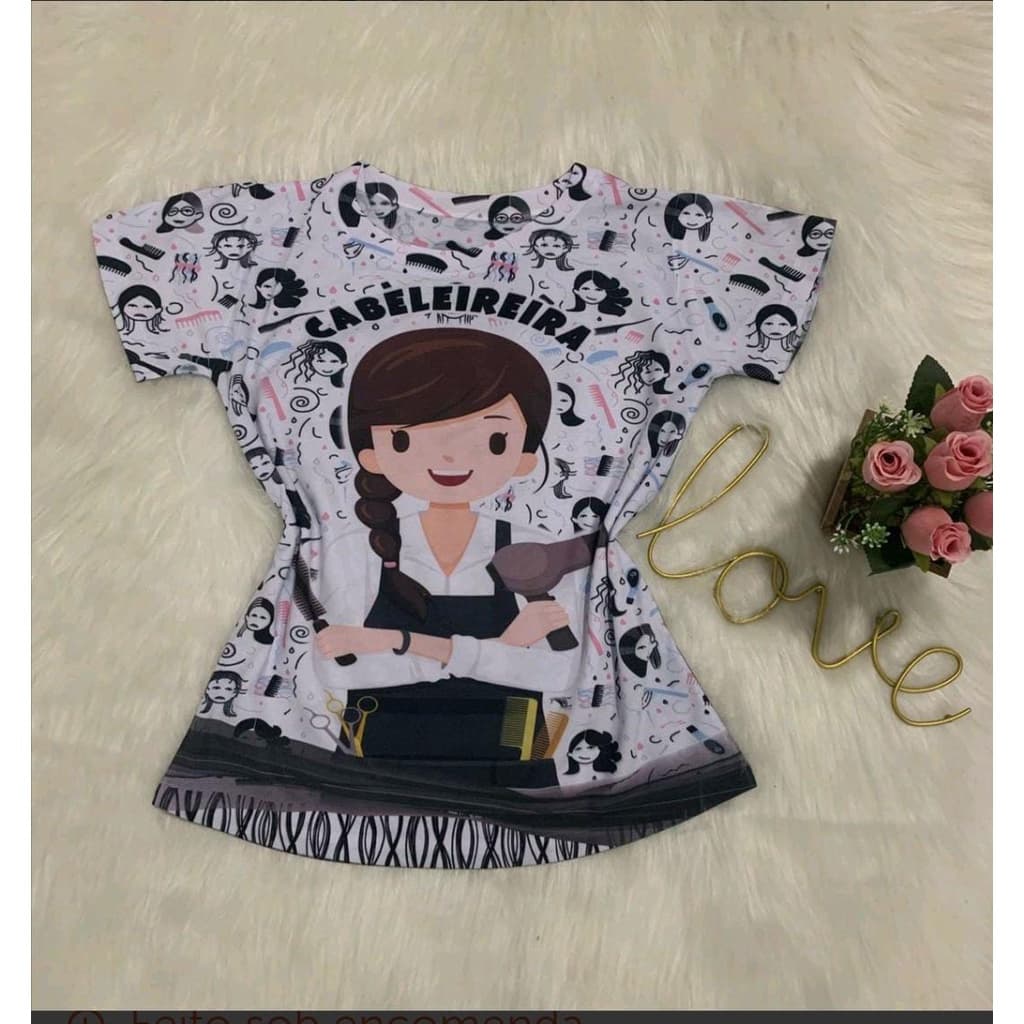 blusa cabeleireira, cabelo, profissão cabeleireira, t-shirt cabeleireira, blusa cabelo, blusa salão
