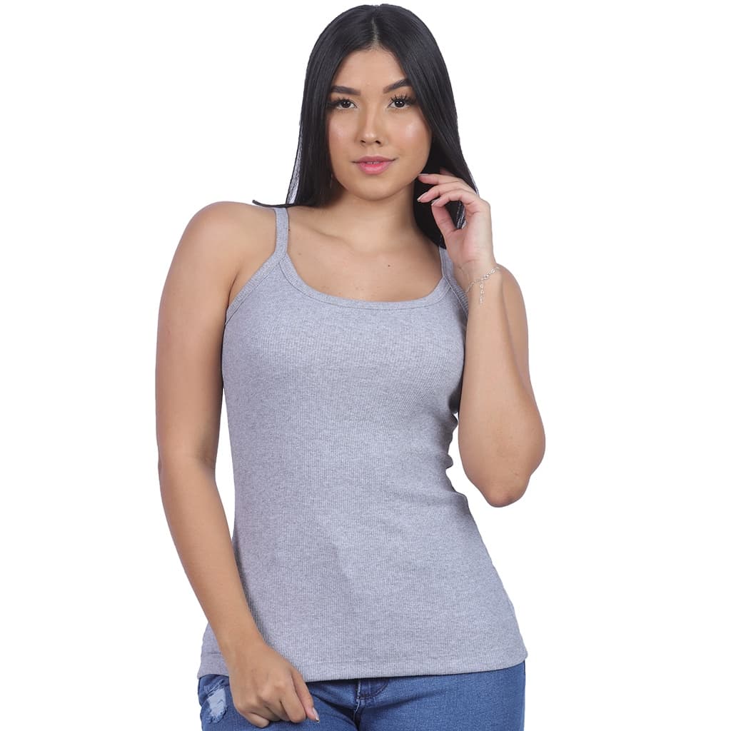 blusa feminina alça blusinha regata com alcinha canelada