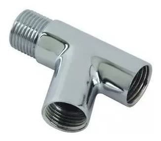 Adaptador Juncao Y Ducha Higienica Filtro 1/2 Metal Cromado