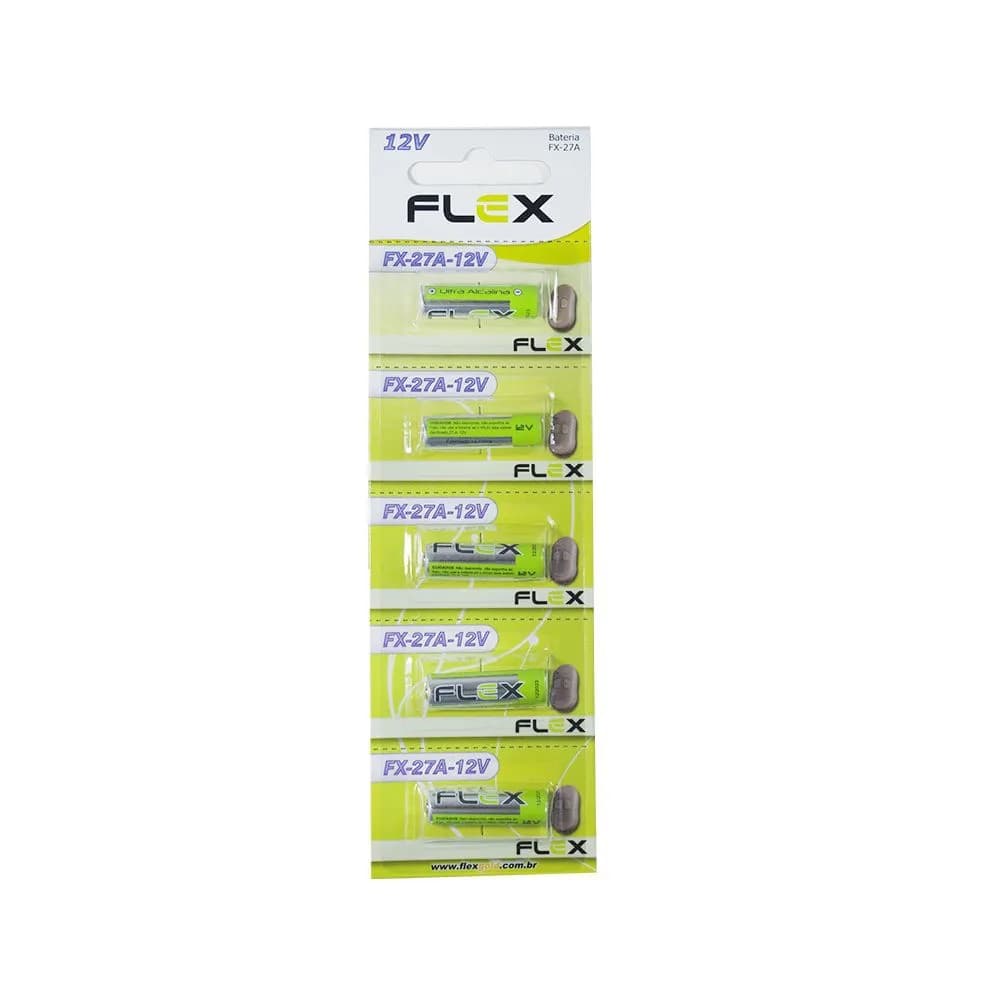 27A 12V ALCALINA CARTELA C/5 FLEX