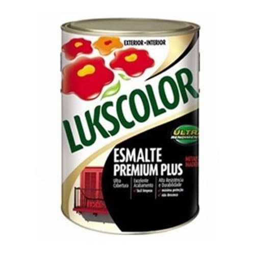 Tinta Esmalte Sintetico Brilhante 900ml Lukscolor Vermelho