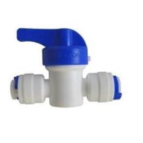 Valvula Registro Engate Rápido 1/4  X 1/4 Branca Para Filtro  De Água