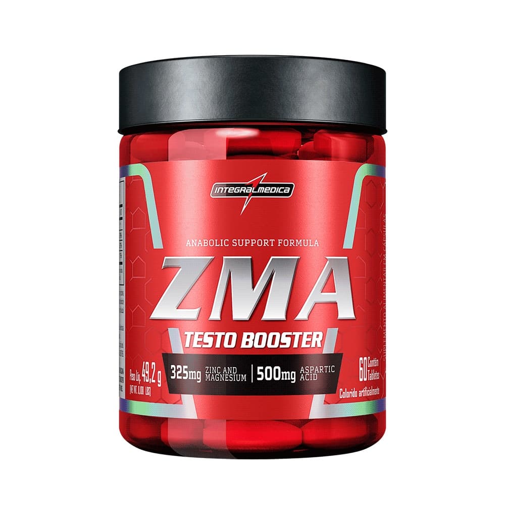 ZMA Integralmédica 60 Cápsulas – Testo Booster com Zinco, Magnésio e Ácido Aspártico