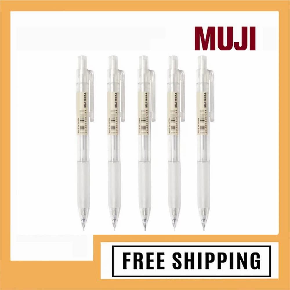MUJI Caneta Esferográfica Transparente Anti-Fadiga De 0,5mm