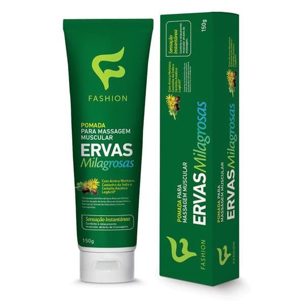 Pomada Massageadora Ervas Milagrosas Fashion 150g