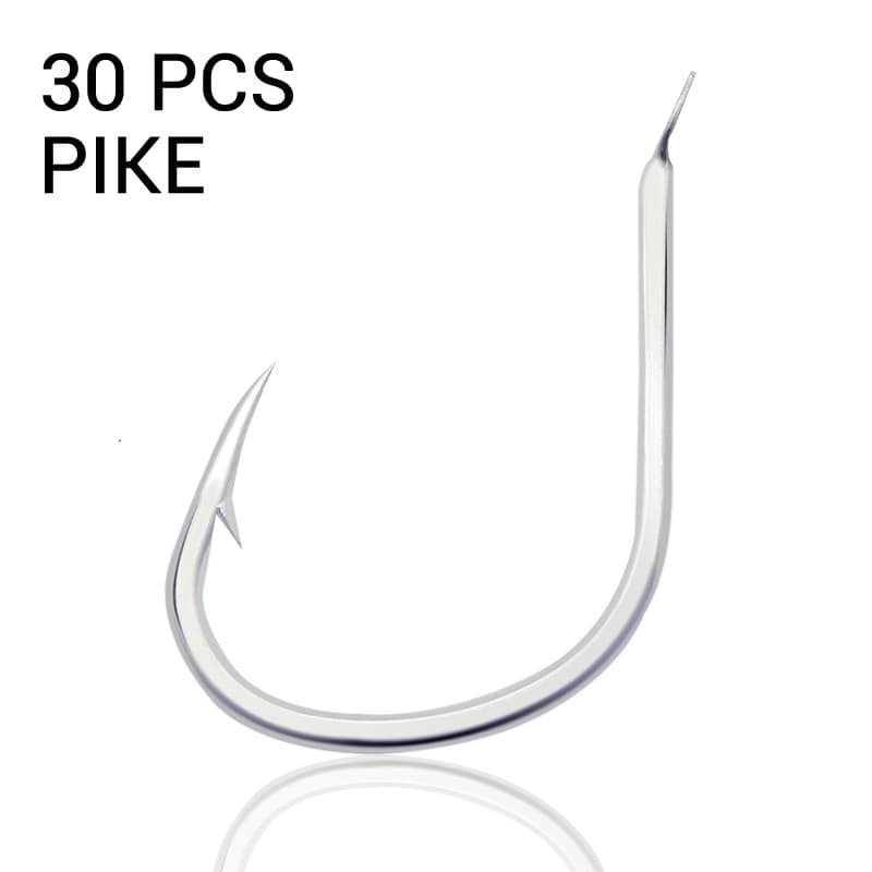 JK 30pcs Hooks Fishing Sea Pike Fishing Hooks Saltwater High Quality Jig Fishhooks For Slow Pitch Jigging
