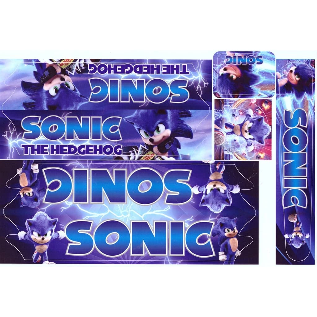 Adesivo Bicicleta Infantil Sonic The Hedgehog Menino Azul Serve Bicicleta Aro 16/20/24/26