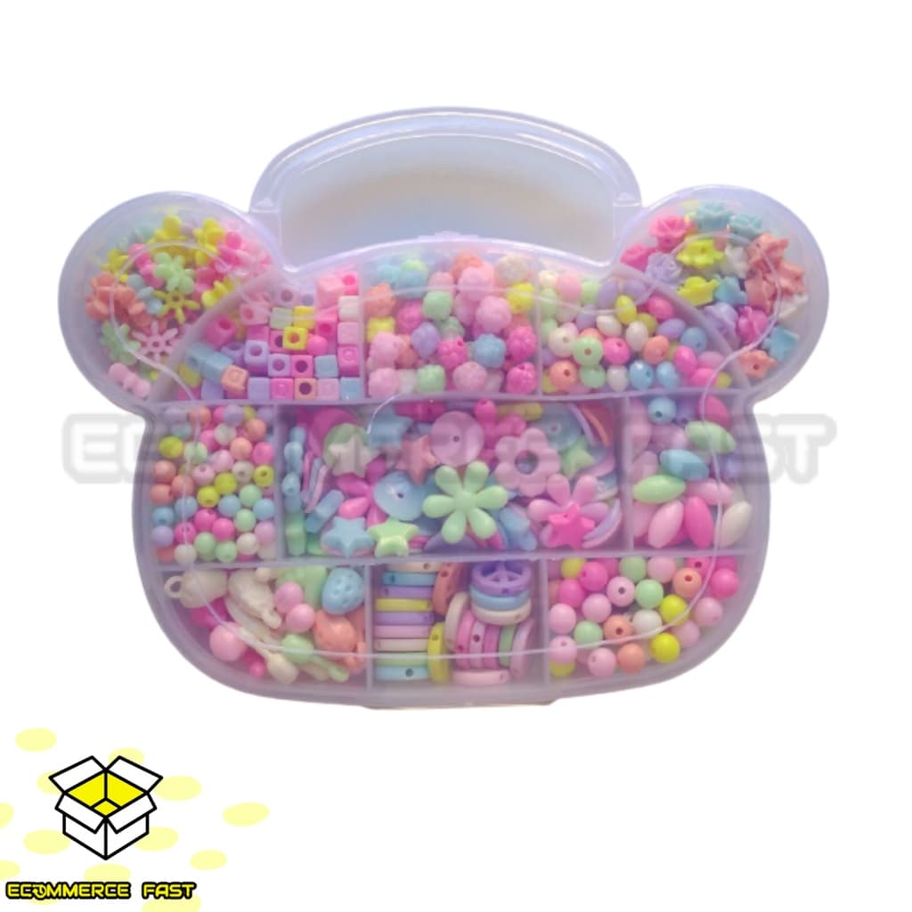 Bijuteria Kit M Iniciante Pulseira Colar Brinco Chaveiro 350 Peças