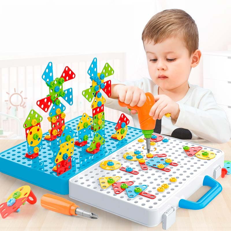 Kit Maleta de Engenheiro com Parafusadeira A Pilha Infantil
