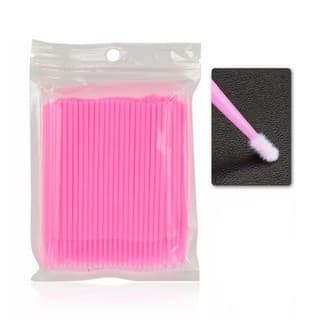 Kit 100pcs Microbrush Bastão Cotonete Alongamento De FIO A FIO Cílios