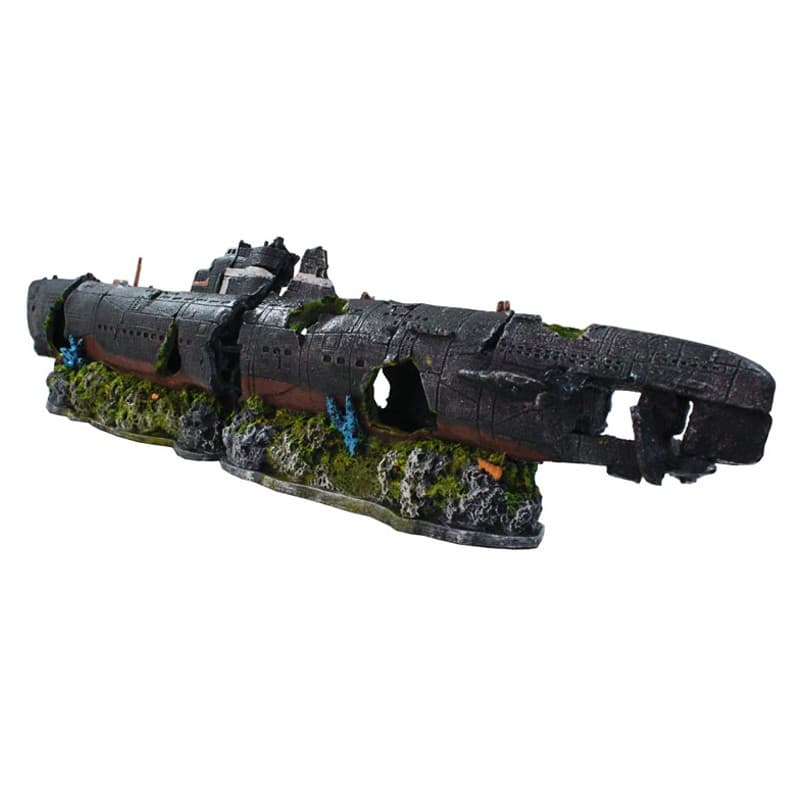 Enfeite Para Aquário - Submarino Alemão ( 2 Partes )