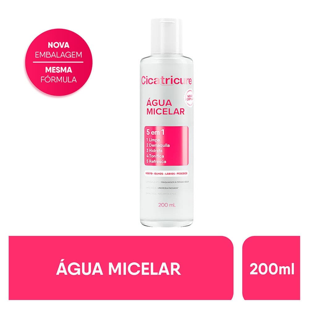 Cicatricure Água Micelar Limpeza Facial 200ml