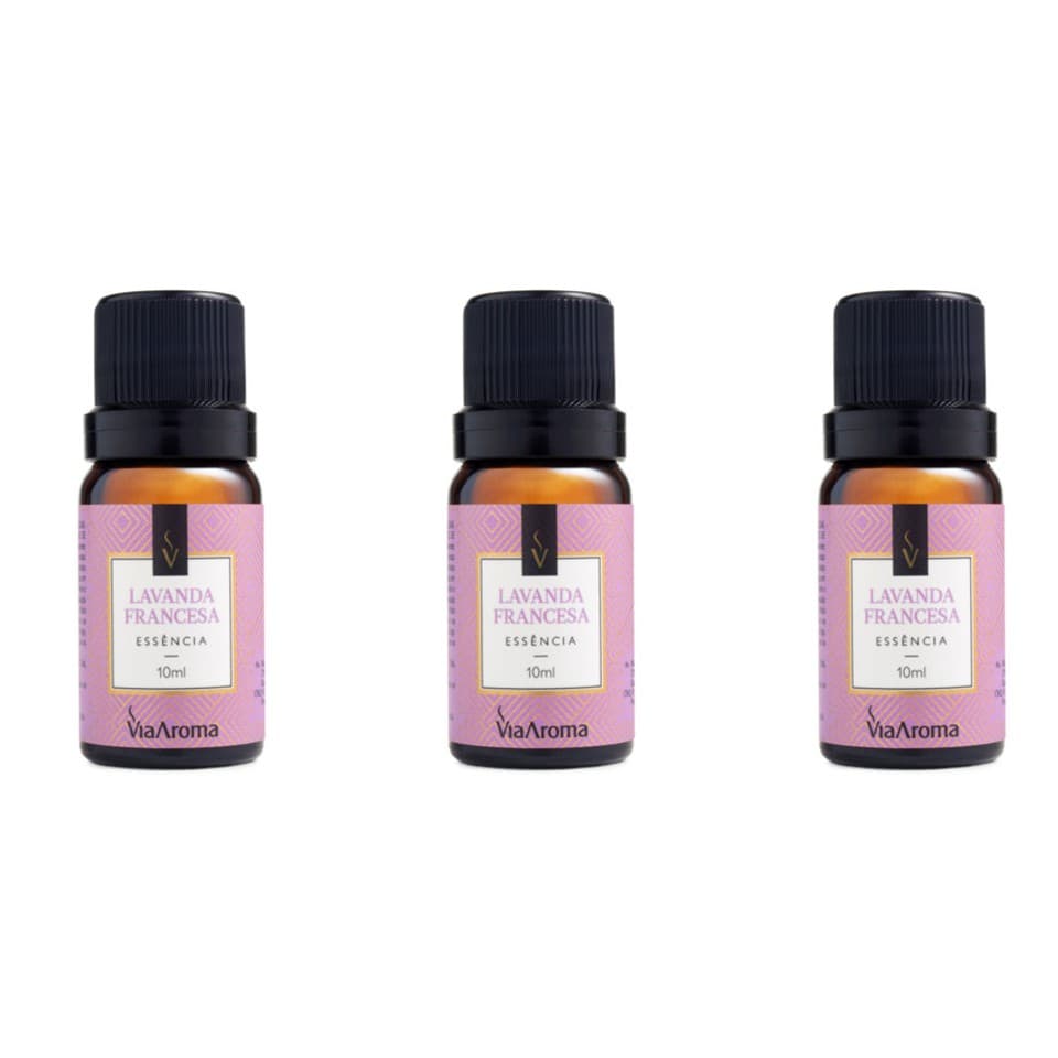 3 un Essências Lavanda Francesa - 10Ml Via Aroma