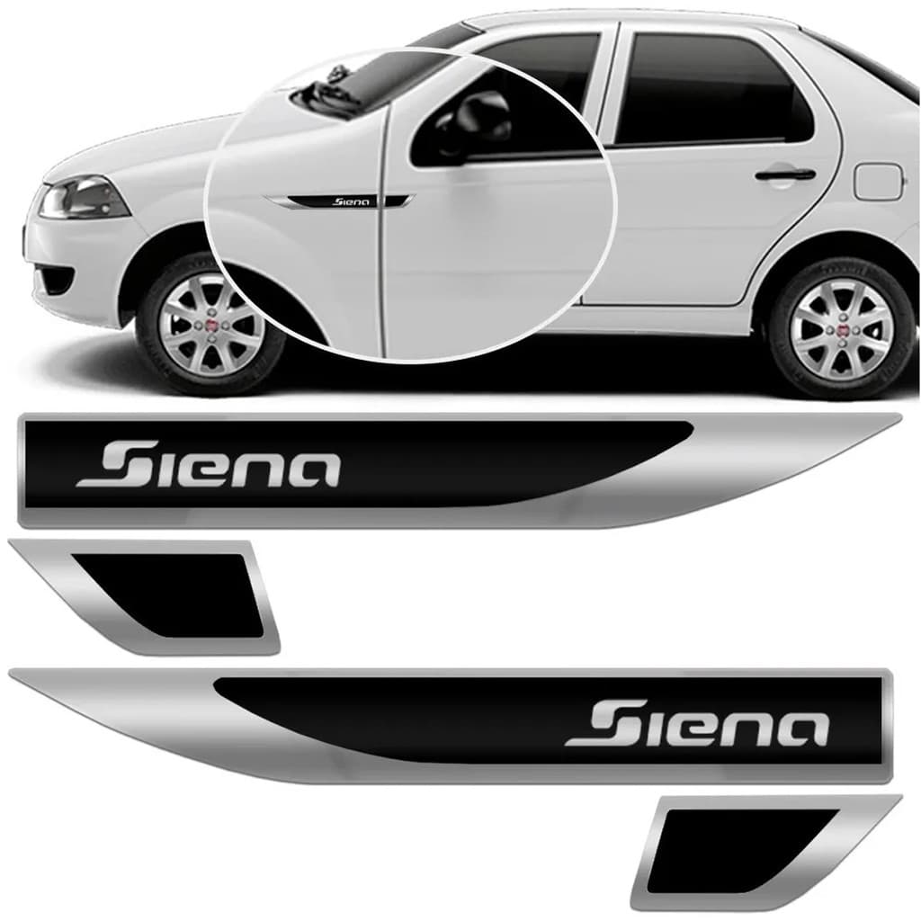 Par Emblema Lateral Resinado Siena 02 Á 2010 2011 2012 2013  PROMOÇÃO