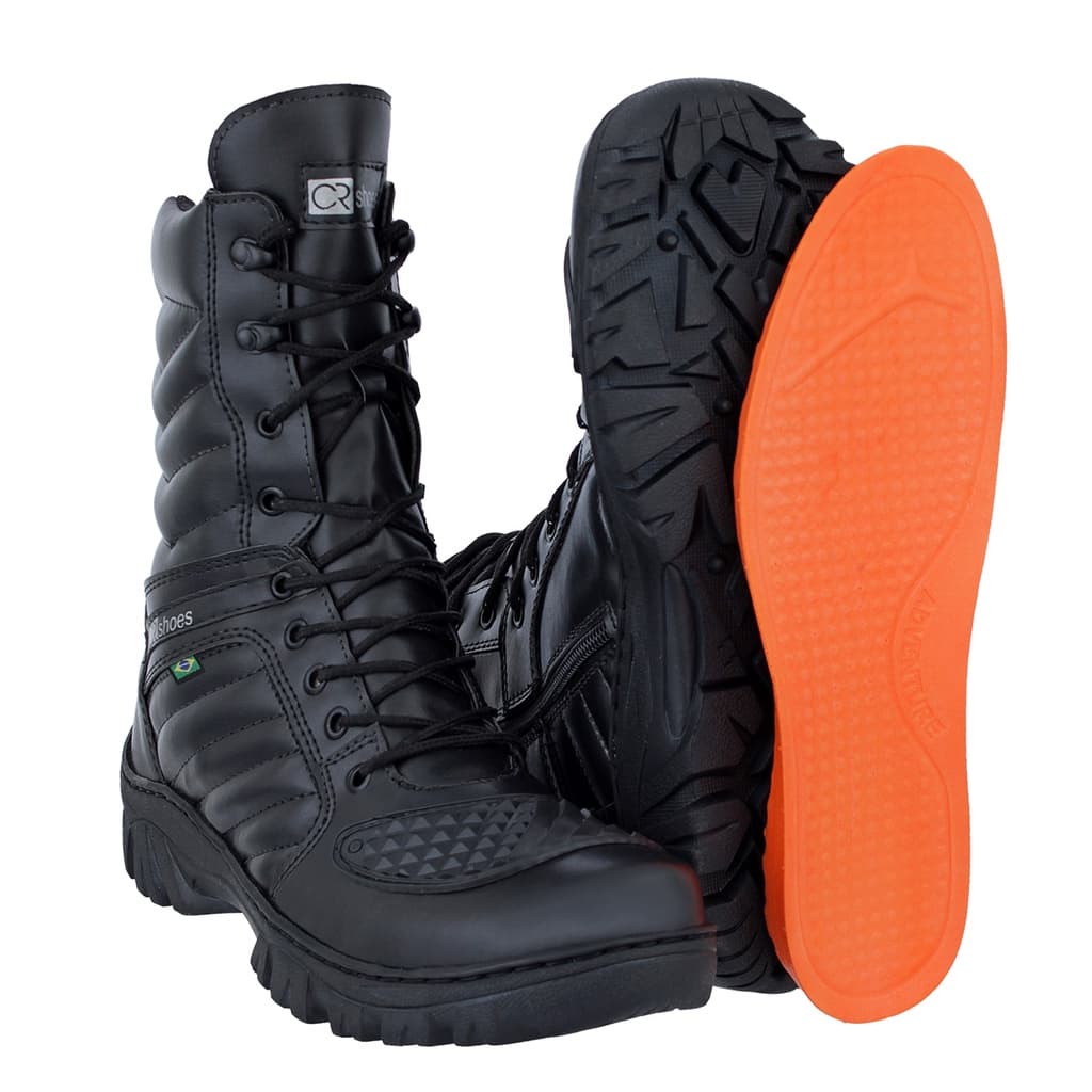 Bota moto masculina motociclista CRshoes motoqueiro seguranca