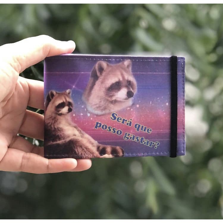 Carteira Slim Estampa Guaxinim