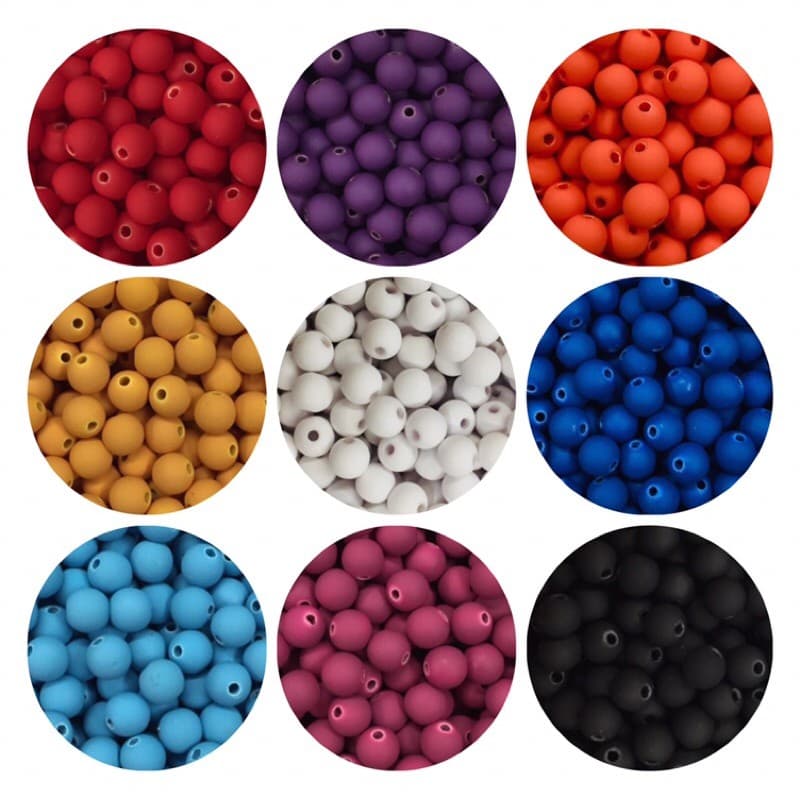 Bola emborrachada 6 mm 20 gramas para pulseira