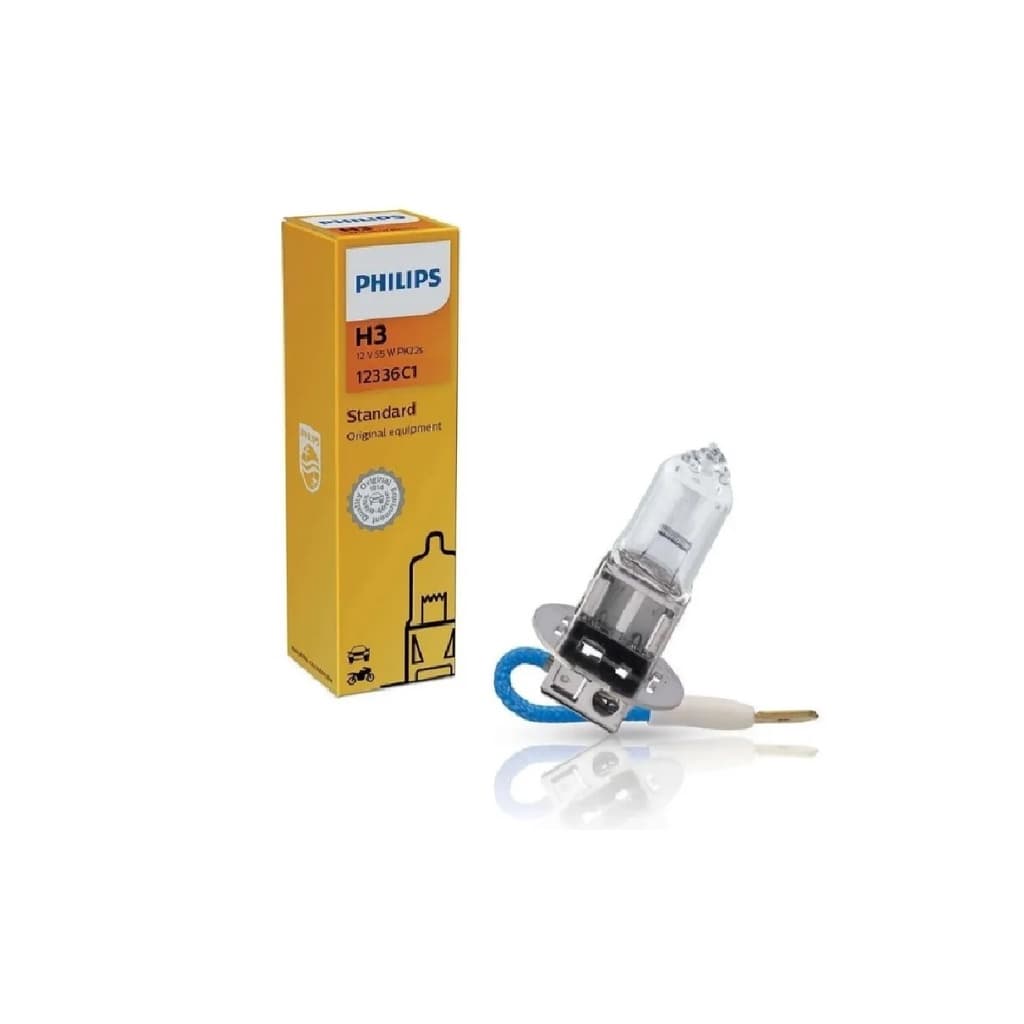 Lâmpada Automotiva H3 12v Original Philips Farol De Milha Farol Principal Auxiliar