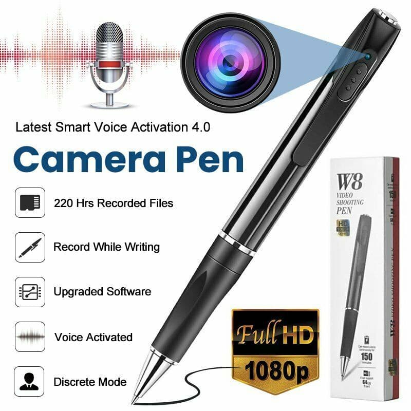 1080P Câmera De Bolso HD Portátil Com Caneta Mini Corpo Gravador De Vídeo De Áudio DVR