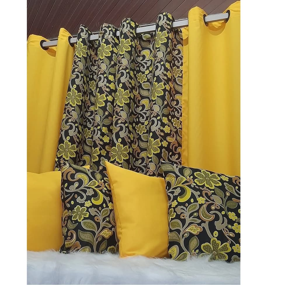 Cortina 4 X 2,50 Sala/quarto/escritório E Porta + Brinde