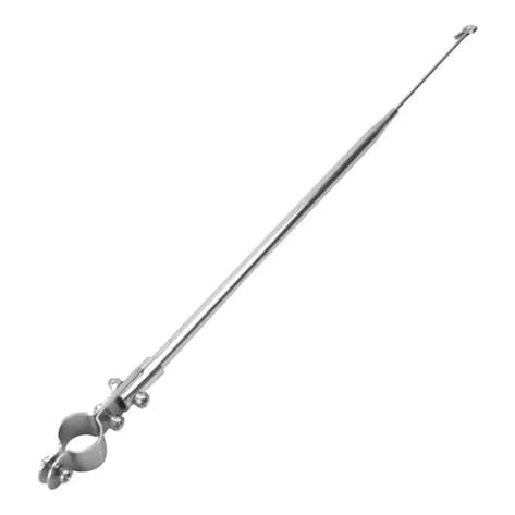 ANTENA CORTA PIPA 2 ESTÁGIOS RETRÁTIL CROMADA