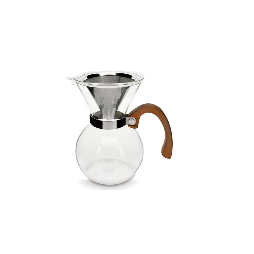 PASSADOR DE CAFÉ 650ML VIDRO BOROSSILICATO E ALÇA MADEIRA MIMO