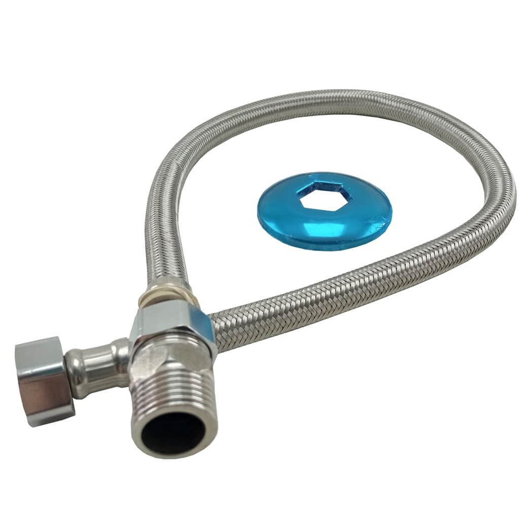 Engate Flexível Trançado em Metal de 30cm, 40cm e 60cm