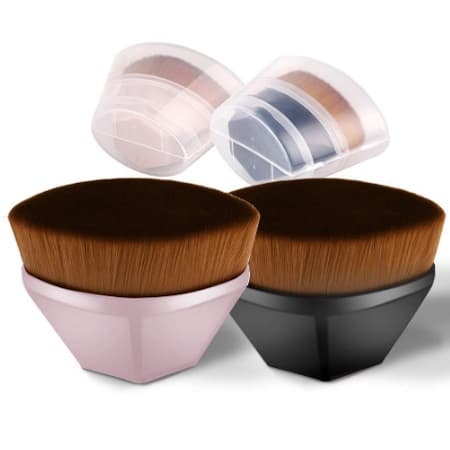 Pincel De Base Kabuki Hexagonal Para Maquiagem