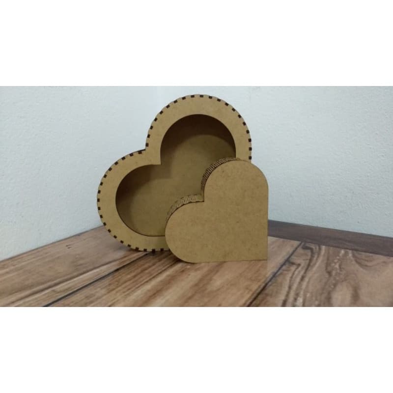 Caixa coração MDF 20cm