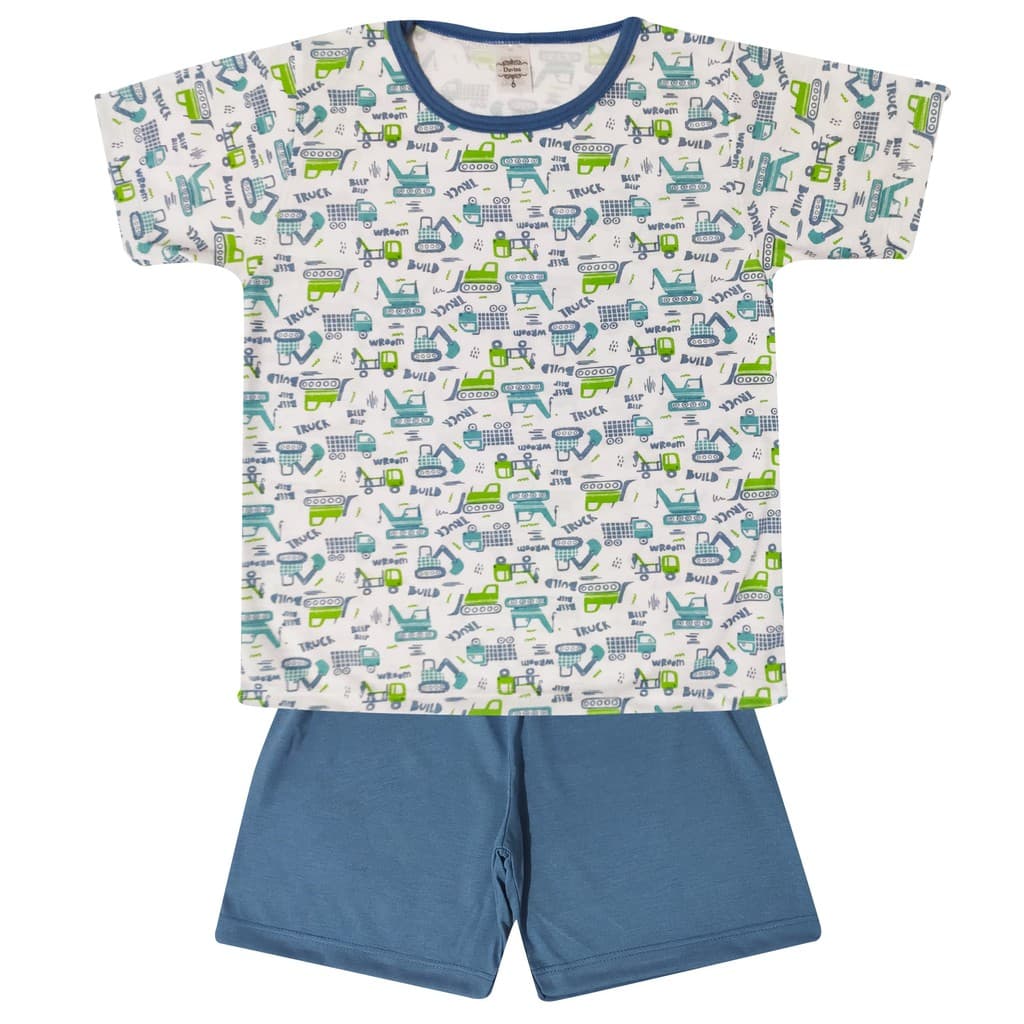 Pijama Infantil Menino femina Masculino Feminino Verão  tamanho 1 ao 16 sortidos