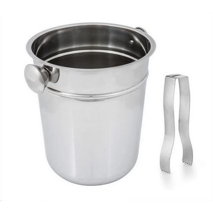 Balde de Gelo Aço Inox c/ Pegador