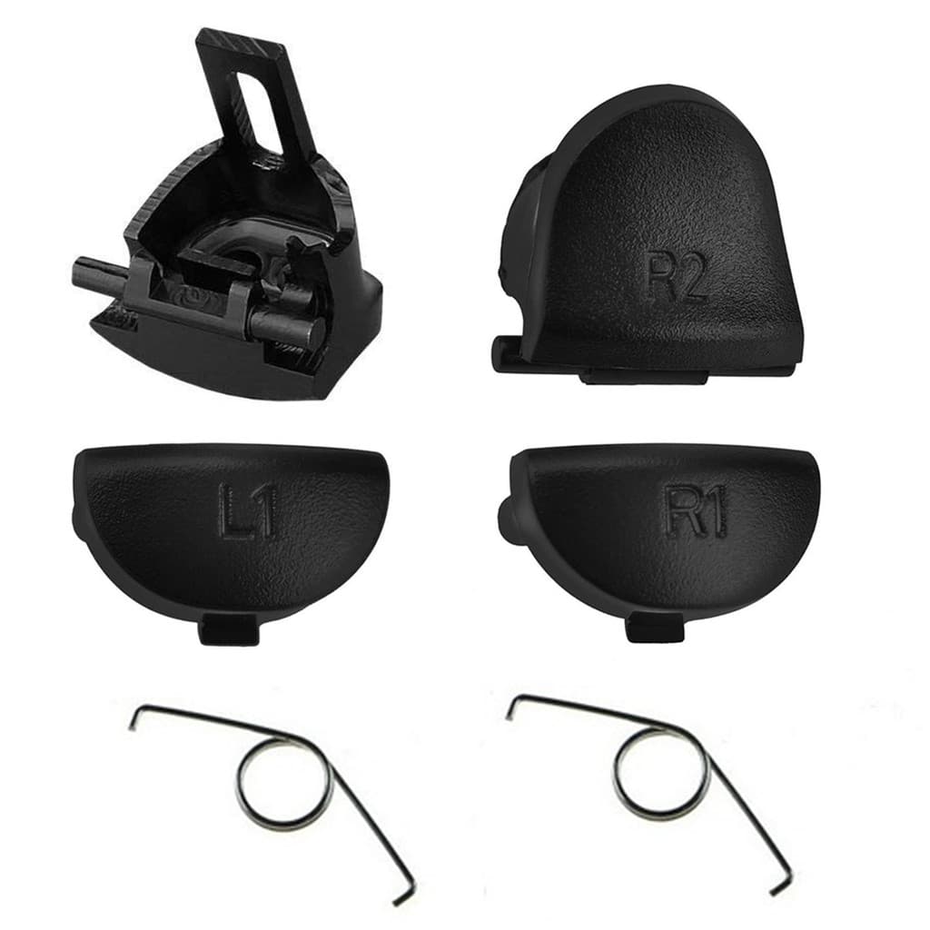 Kit Reparo Botões Gatilho Playstation 4 R2 L2 R1 L1 + Molas Controle de PS4 Jdm-040 JDM-050 055