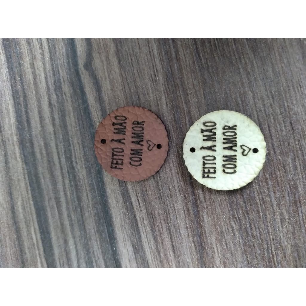 Etiquetas Feito à Mão 2cm 100 unidades