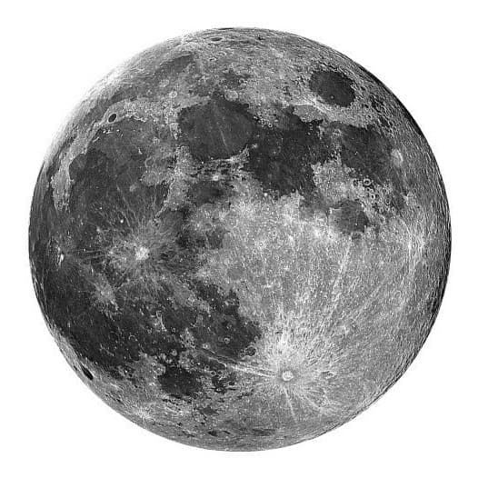 Adesivo De Parede Decorativo Lua 30 X 30cm Redondo