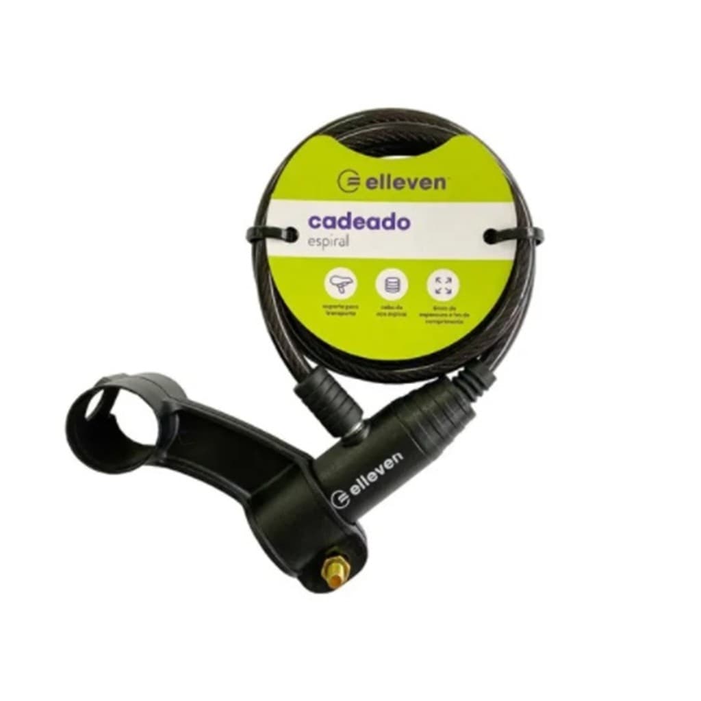 Cadeado Elleven Bike Com Suporte Bicicleta 12X1000