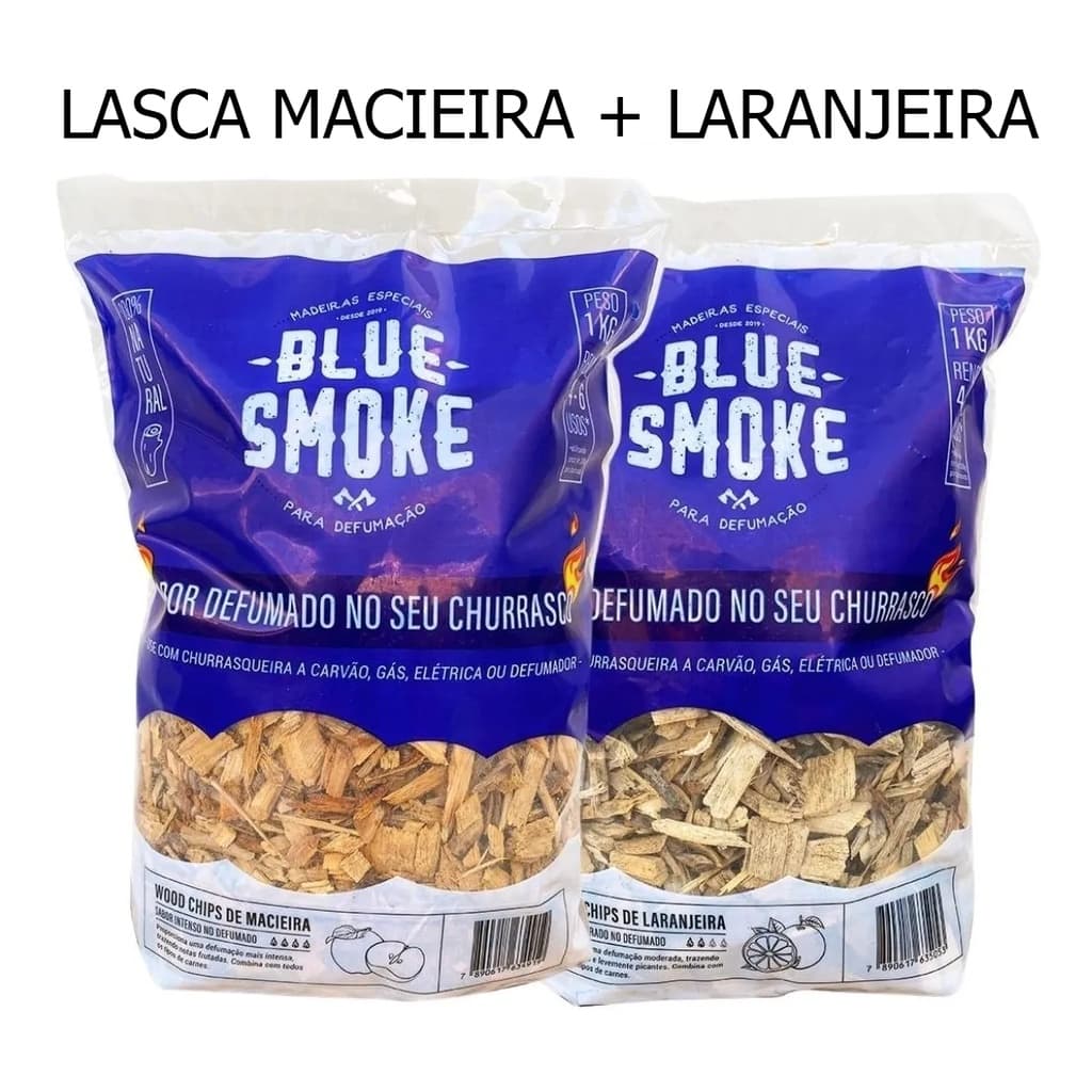 Lascas Madeira De Macieira E Laranjeira Defumação Churrasco