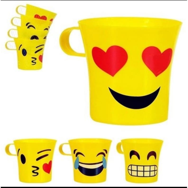 kit 4 canecas smile caneca de plastico