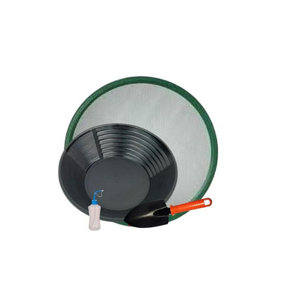 Kit Garimpo Bateia Americana Peneira Aro Sugador Ouro Mini Pa