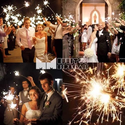 18 Sparkles 60 Cm Vareta + 2 Brinde Casamento Festa Faíscas