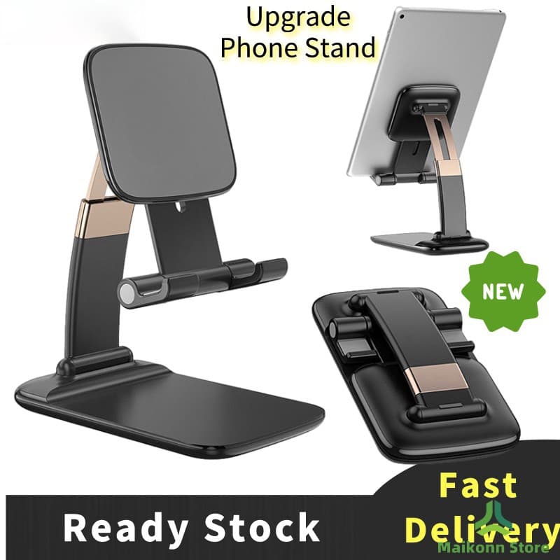 Suporte para telefone celular e suporte ajustável com dobradiça portátil para mesa
